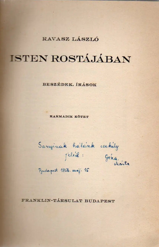Isten rostájában III. - Oskola Antikvárium