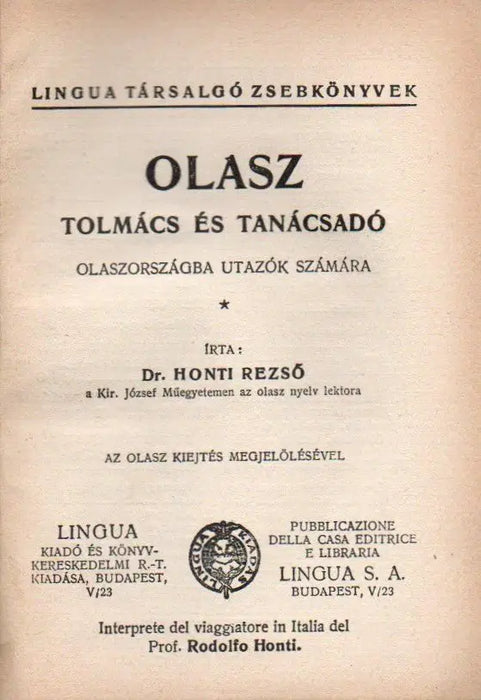 Itália Trieszttől Rómáig - Oskola Antikvárium