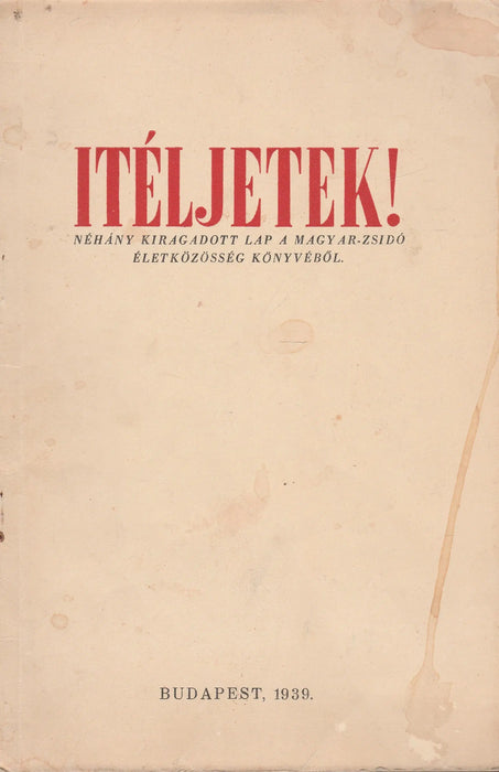 Itéljetek! - Oskola Antikvárium
