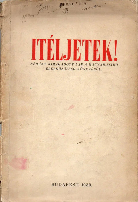 Itéljetek! - Oskola Antikvárium
