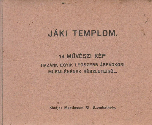 Jáki templom - Oskola Antikvárium