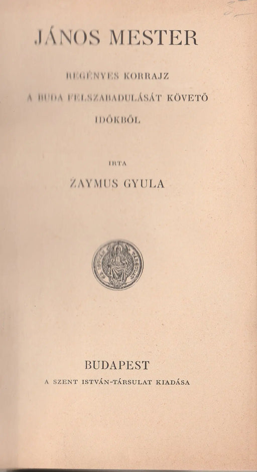 János mester - Oskola Antikvárium