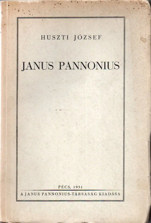 Janus Pannonius - Oskola Antikvárium
