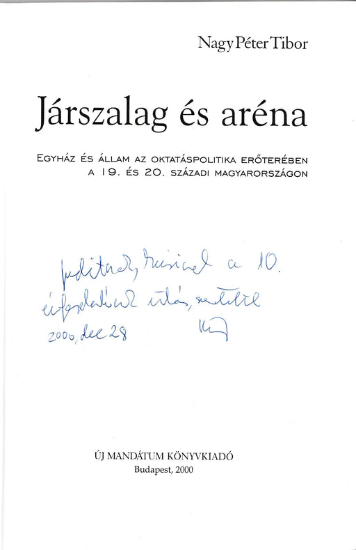 Járszalag és aréna - Oskola Antikvárium