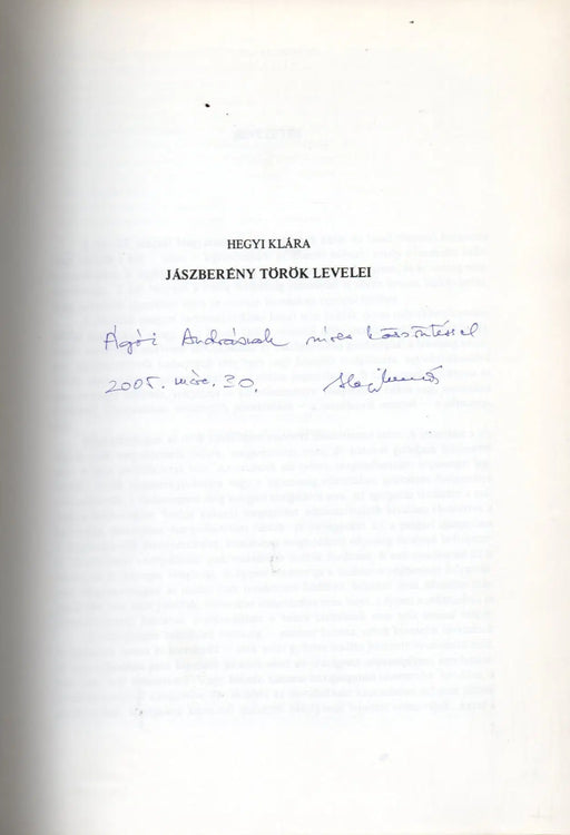 Jászberény török levelei - Latin és magyar nyelvű források a Jászság XVI - XVII. századi történetéhez - Oskola Antikvárium