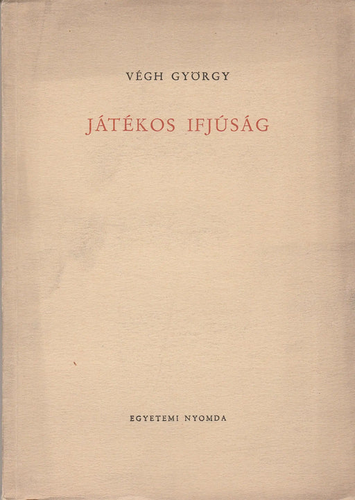 Játékos ifjúság - Oskola Antikvárium