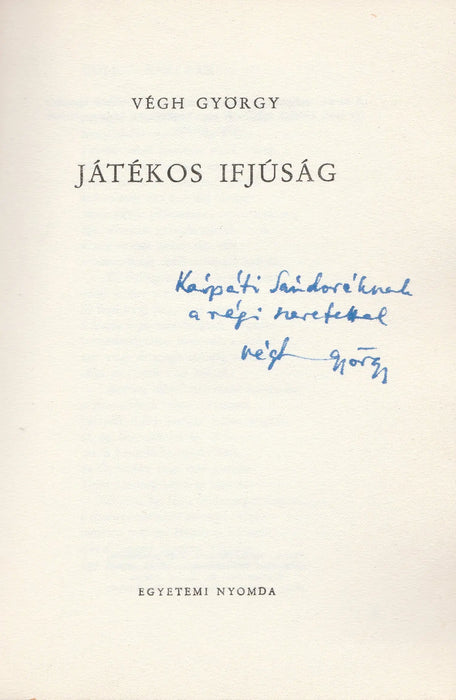 Játékos ifjúság - Oskola Antikvárium