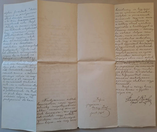 Jegyzőkönyv a békési ev. reform. egyház presbyteriumának 1894. deczember hó 11 - én tartott gyűléséről - Oskola Antikvárium