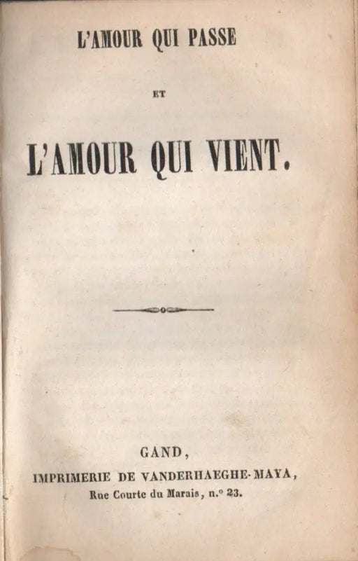 Jenny, ou les trois marchés aux fleurs de Paris - L'amour qui passe et l'amour qui vient - Oskola Antikvárium