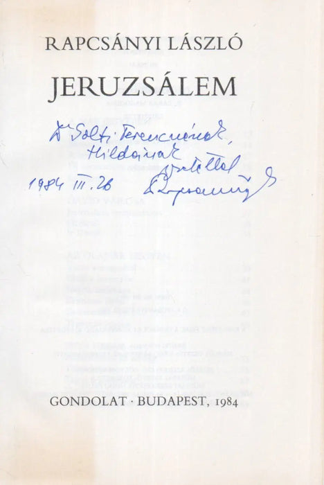 Jeruzsálem - Oskola Antikvárium