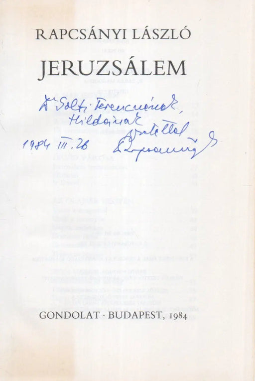 Jeruzsálem - Oskola Antikvárium