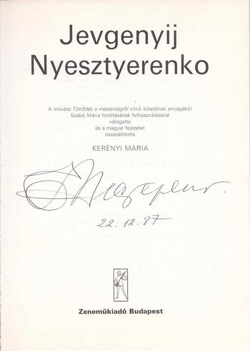 Jevgenyij Nyesztyerenko - Oskola Antikvárium