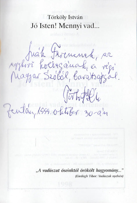 Jó Isten! Mennyi vad... - Oskola Antikvárium