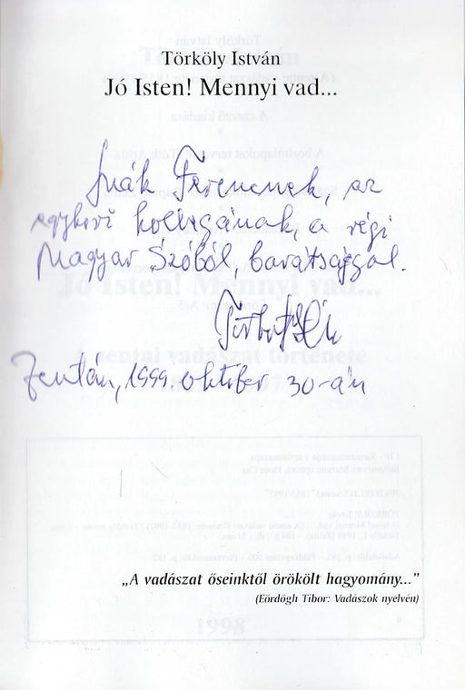 Jó Isten! Mennyi vad... - Oskola Antikvárium