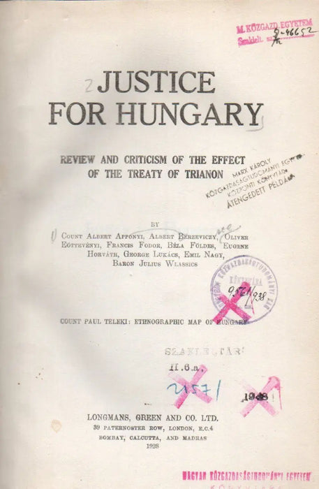 Justice for Hungary - Oskola Antikvárium