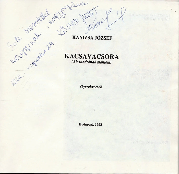 Kacsavacsora - Oskola Antikvárium