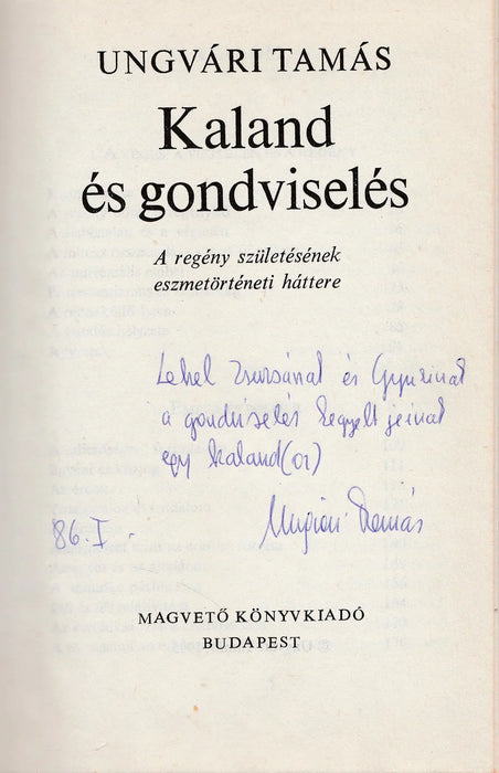 Kaland és gondviselés - Oskola Antikvárium