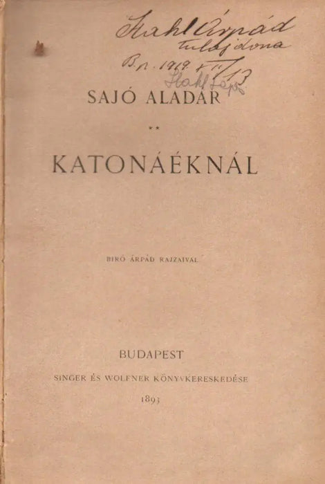Katonáéknál - Oskola Antikvárium