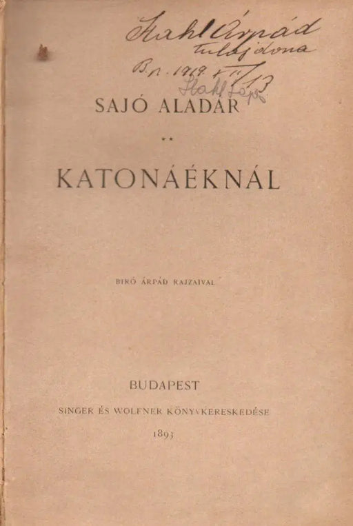 Katonáéknál - Oskola Antikvárium