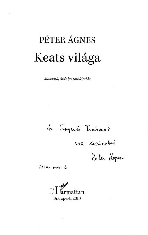 Keats világa - Oskola Antikvárium