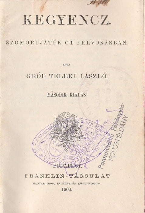 Kegyencz - Oskola Antikvárium