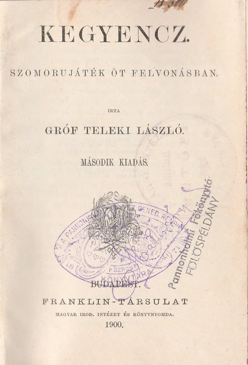 Kegyencz - Oskola Antikvárium