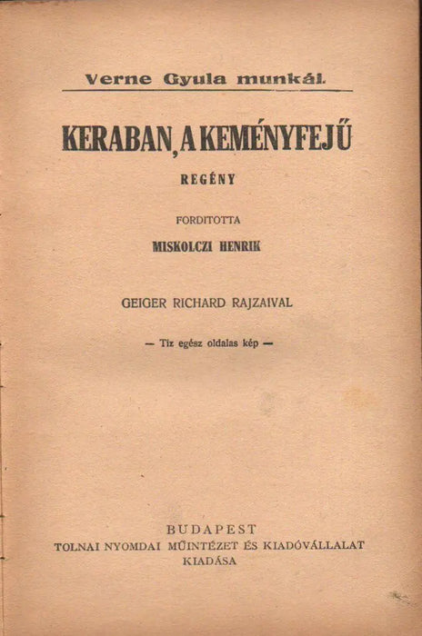 Keraban, a keményfejű - Oskola Antikvárium