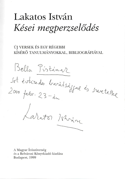 Kései megperzselődés - Oskola Antikvárium