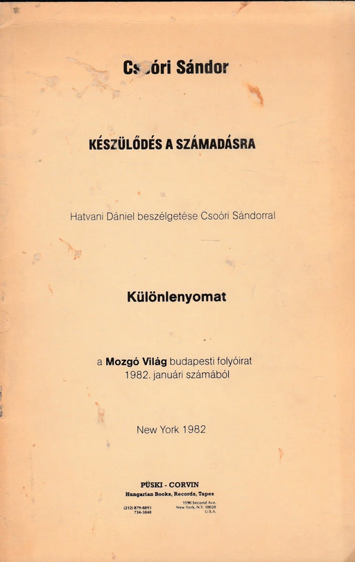 Készülődés a számadásra - Oskola Antikvárium