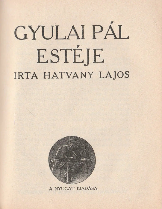 Két kritika - Erzsébet királyné - Lárvák - Gyulai Pál estéje - A politikai Robinson - Az akropoliszi ima - Zsidó faj, zsidó vallás - Henriette néném - Oskola Antikvárium