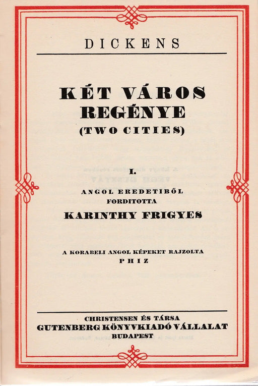 Két város regénye 1 - 2. - Oskola Antikvárium