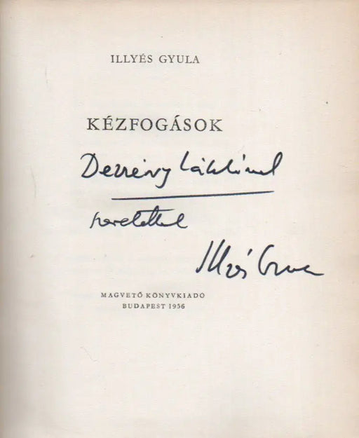Kézfogások - Oskola Antikvárium