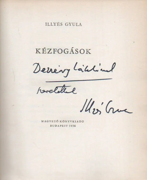 Kézfogások - Oskola Antikvárium