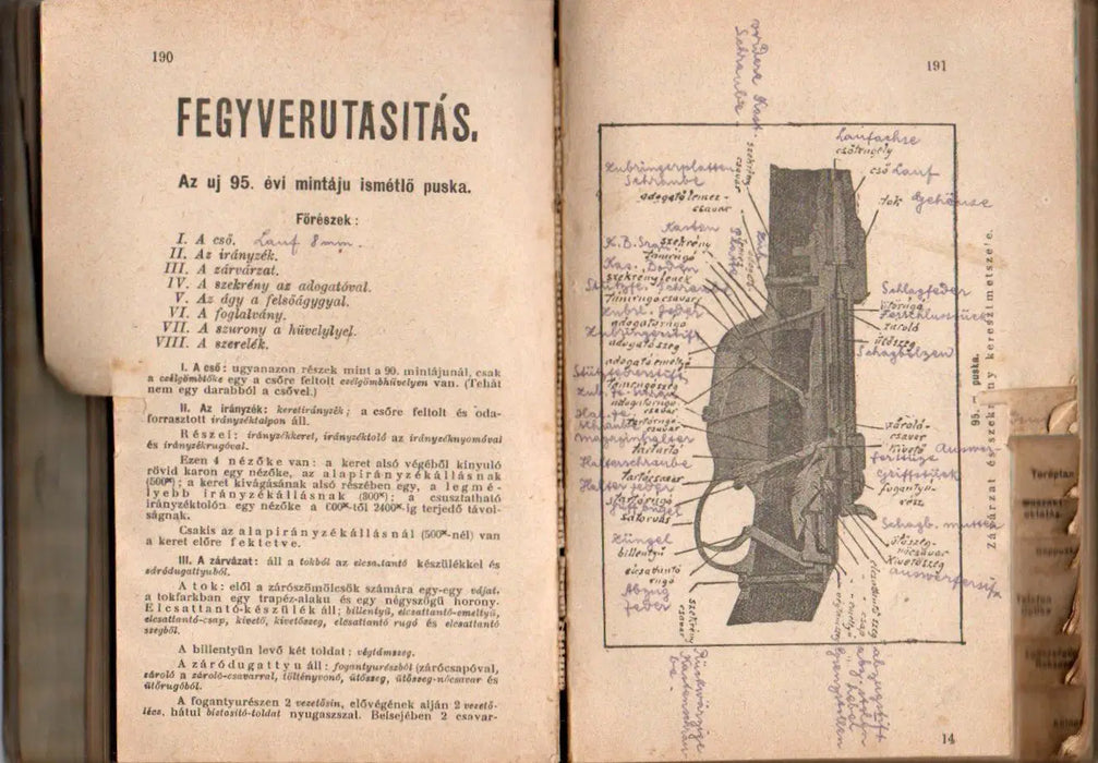 Kézikönyv tartalékos tisztek, egyévi önkéntesek és altiszti iskolák számára 1916 - Oskola Antikvárium