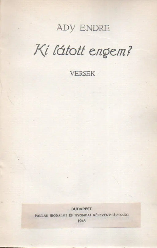Ki látott engem? - Oskola Antikvárium