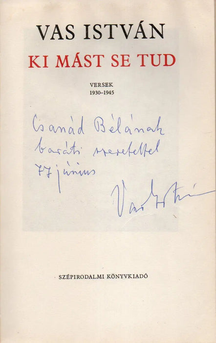Ki mást se tud - Oskola Antikvárium