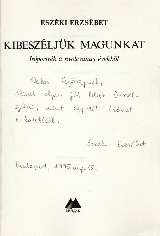Kibeszéljük magunkat - Oskola Antikvárium