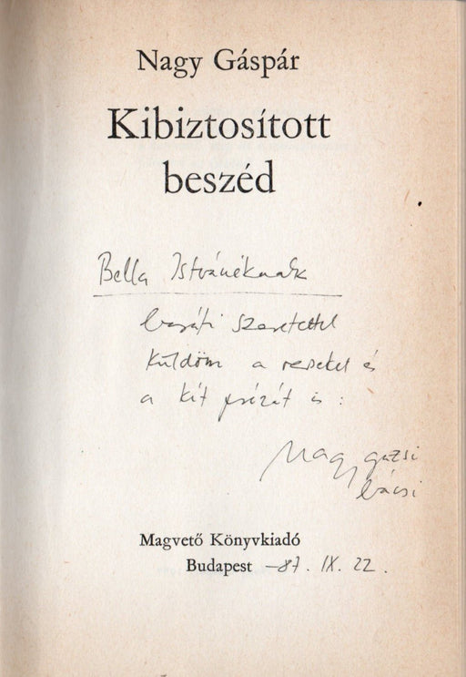 Kibiztosított beszéd - Oskola Antikvárium