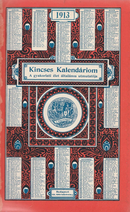 Kincses Kalendáriom 1913 - Oskola Antikvárium