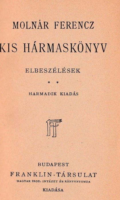 Kis hármaskönyv I - III. - Oskola Antikvárium
