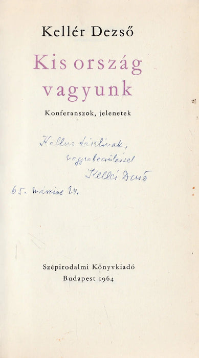 Kis ország vagyunk - Oskola Antikvárium