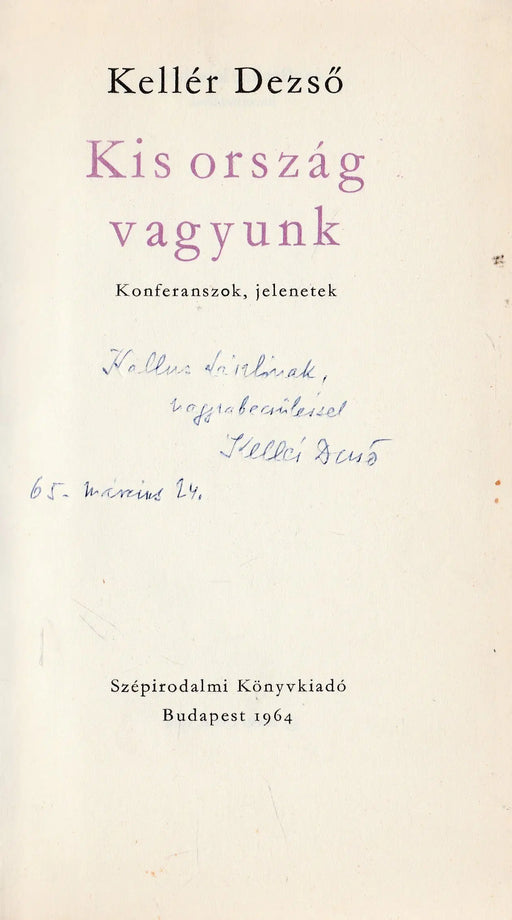 Kis ország vagyunk - Oskola Antikvárium