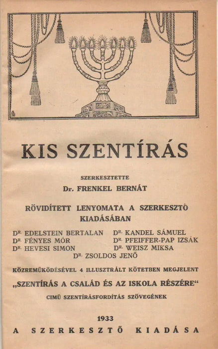 Kis szentírás - Oskola Antikvárium