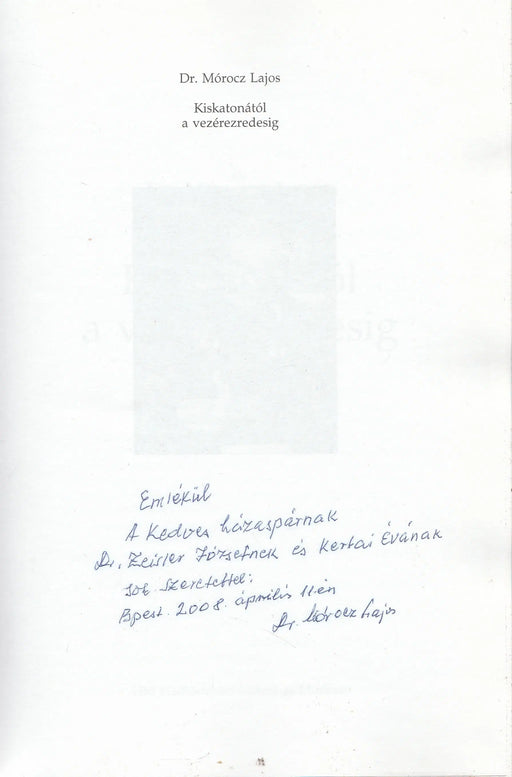 Kiskatonától a vezérezredesig - Oskola Antikvárium