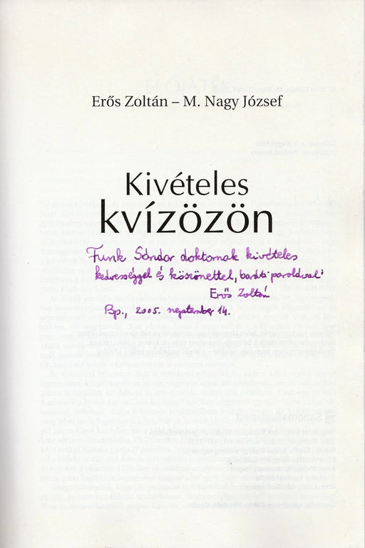 Kivételes kvízözön - Oskola Antikvárium