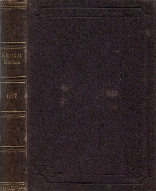 Klinikai füzetek 1893 - Oskola Antikvárium