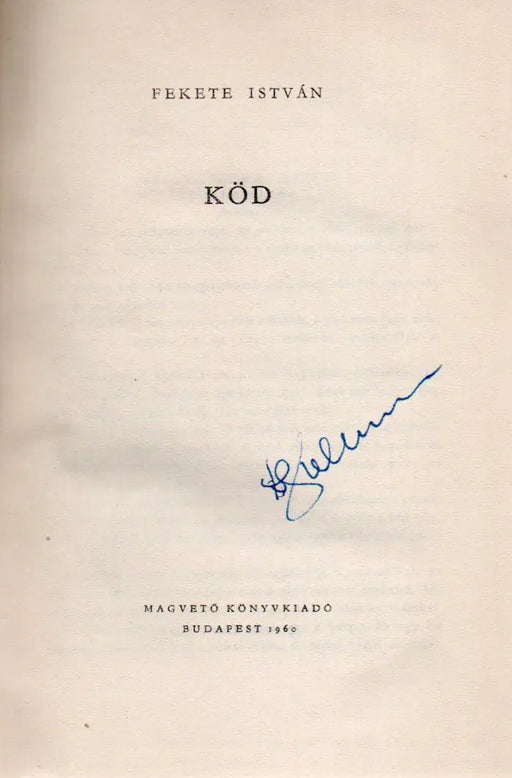 Köd - Oskola Antikvárium