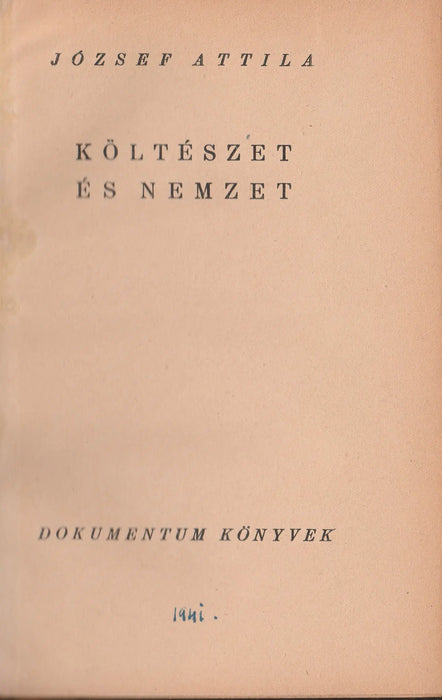 Költészet és nemzet - Oskola Antikvárium