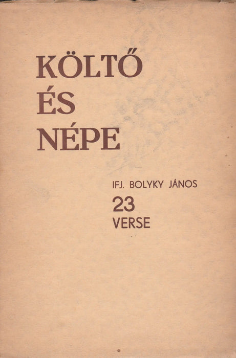 Költő és népe - Oskola Antikvárium