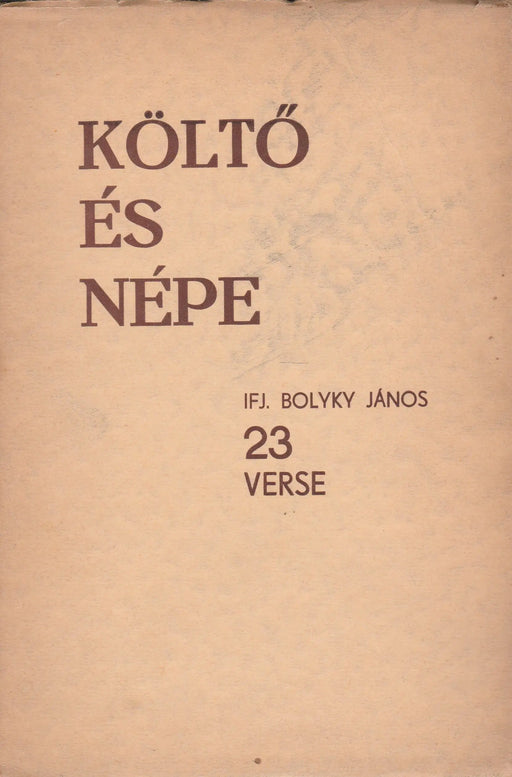 Költő és népe - Oskola Antikvárium
